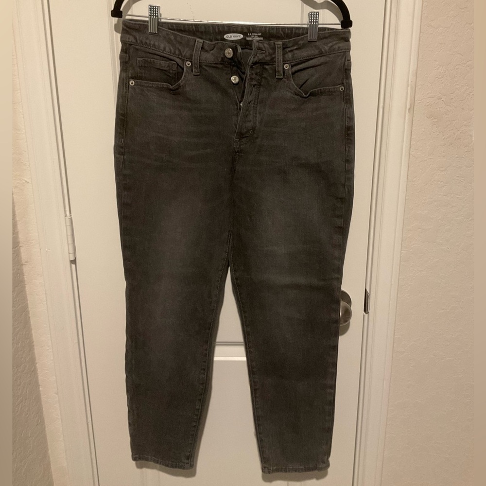Old Navy High Rise Dark Gray Women's Jeans